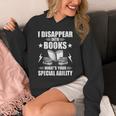 I Disappear Into Books Book Lovers Reading Unisex Hoodie