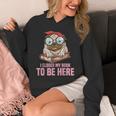 Dog Book Saying I Closed My Book To Be Here Librarian Men Women Kids Unisex Hoodie