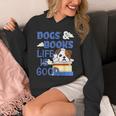 Dog Books Life Is Great Unisex Hoodie