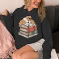 Dog Reading Book Pajama Sleep Unisex Hoodie