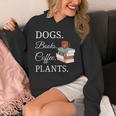 Dogs Books Coffee Plants Men Women Unisex Hoodie