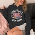 Dogs Books And Yarn Crocheting Unisex Hoodie Dogs Books And Yarn Crocheting Unisex Hoodie
