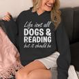 Dogs And Reading I Love Dogs I Love Reading And Books Unisex Hoodie Dogs And Reading I Love Dogs I Love Reading And Books Unisex Hoodie