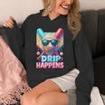 Drip Happens Baseball Ice Cream Bat And Ball With Sunglasses Unisex Hoodie Drip Happens Baseball Ice Cream Bat And Ball With Sunglasses Unisex Hoodie
