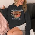 Easily Distracted By Books & Coffee Unisex Hoodie