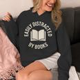 Easily Distracted By Books Reading Unisex Hoodie