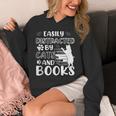 Easily Distracted By Cats And Books Cats & Book Lovers Unisex Hoodie Easily Distracted By Cats And Books Cats & Book Lovers Unisex Hoodie
