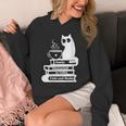 Easily Distracted Cats Coffee And Books Unisex Hoodie Easily Distracted Cats Coffee And Books Unisex Hoodie