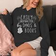 Easily Distracted By Dogs & Books Lover Reading Unisex Hoodie Easily Distracted By Dogs & Books Lover Reading Unisex Hoodie