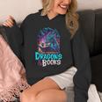 Easily Distracted By Dragon And Books For Book Lover Unisex Hoodie