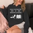 Easily Distracted By Dragon And Books Nerds Unisex Hoodie Easily Distracted By Dragon And Books Nerds Unisex Hoodie