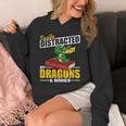 Easily Distracted By Dragons And Books Reading Book Dragon Unisex Hoodie