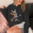 Easter Bunny Baseball Player Batter Rabbit Boys Kids Men Unisex Hoodie
