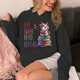 Eat Sleep Read Repeat Unicorn Read Book Reading Lovers Kids Unisex Hoodie