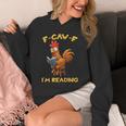 F-Caw-F Rooster Bird F-Caw-F I'm Reading Book Graphic Unisex Hoodie