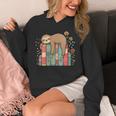 Floral Sloth Sleeping On Books Unisex Hoodie