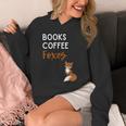 Fox Books Coffee Foxes Women Fox Graphic Cute Fox Lovers Unisex Hoodie Fox Books Coffee Foxes Women Fox Graphic Cute Fox Lovers Unisex Hoodie