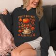 Fully Booked For Fall Books Coffee Leaves Pumpkins Tee Unisex Hoodie