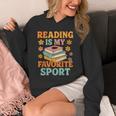 Fun Reading Is My Favorite Sport Book Lover Unisex Hoodie