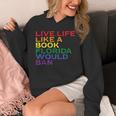 Gay Pride Live Like Book Florida Ban LGBTQ Rainbow Men Women Unisex Hoodie Gay Pride Live Like Book Florida Ban LGBTQ Rainbow Men Women Unisex Hoodie