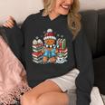 Gingerbread Reading Book Lovers Christmas Bookworm Librarian Unisex Hoodie Gingerbread Reading Book Lovers Christmas Bookworm Librarian Unisex Hoodie