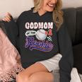 GodMom Rookie Of Year 1st Birthday Baseball Theme Matching Unisex Hoodie