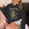 Good Girls Read Bad Books Vintage Skeleton Reader Unisex Hoodie