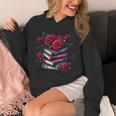 Gothic Books Roses Dark Academia Vintage Library Romance Unisex Hoodie Gothic Books Roses Dark Academia Vintage Library Romance Unisex Hoodie