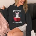 Graduation Cute Animal Llama Reading Book Nerds Bookworm Unisex Hoodie