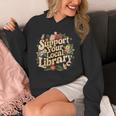 Groovy Support Your Local Library Book Reader Lover Bookworm Unisex Hoodie