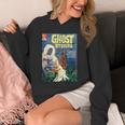 Halloween Horror Vintage Ghost Grim Reaper Comic Book Retro Unisex Hoodie