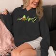 Heartbeat Avocado Reading Book Unisex Hoodie