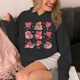 Hearts Reading Book Lovers All Booked For Valentine Unisex Hoodie Hearts Reading Book Lovers All Booked For Valentine Unisex Hoodie