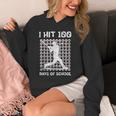 I Hit 100 Days Of School Baseball Player 100th Day Boys Kids Unisex Hoodie