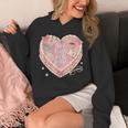 Hot Girls Read Books Cute Heart Graphic Unisex Hoodie