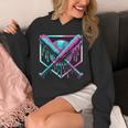 Ice Cream Baseball Drip Home Plate Bats Cool For Boys Youth Unisex Hoodie