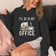 I’Ll Be In My Office Cat Coffee Book Reading Lover Unisex Hoodie