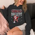 Jingle Ballers Plaid Santa Dabbing Baseball Christmas Unisex Hoodie