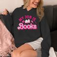 My Job Is Books Pink Retro Book Lovers Women Librarian Unisex Hoodie