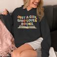 Just A Girl Who Loves Books Bookworm Librarian Retro Cute Unisex Hoodie Just A Girl Who Loves Books Bookworm Librarian Retro Cute Unisex Hoodie