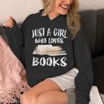 Just A Girl Who Loves Books Reader Lover T-Shirt Unisex Hoodie