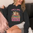 Just A Girl Who Loves Cats & Books Shirt Women Bookworm Unisex Hoodie
