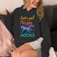 Just a Girl Who Loves Horses And Books Book Lover Unisex Hoodie