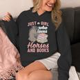 Just A Girl Who Loves Horses And Books Reading Animal Horse Unisex Hoodie
