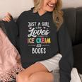 Just A Girl Who Loves Ice Cream And Books Women Unisex Hoodie