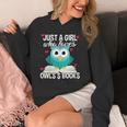 Just A Girl Who Loves Owls And Books Cute Bookworm Unisex Hoodie