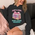Just a Girl Who Loves Reading Women Book Lover Bookworm Unisex Hoodie