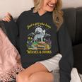 Just A Girl Who Loves Wolves And Books Howling Wolf Moon Unisex Hoodie
