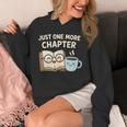Just One More Chapter Book Lover Reading Coffee Kawaii Unisex Hoodie