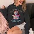 Just One More Chapter Skeleton Reading Book Nerd Quote Unisex Hoodie Just One More Chapter Skeleton Reading Book Nerd Quote Unisex Hoodie